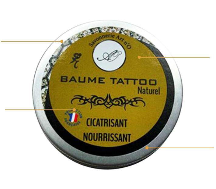 baume tattoo avec trait