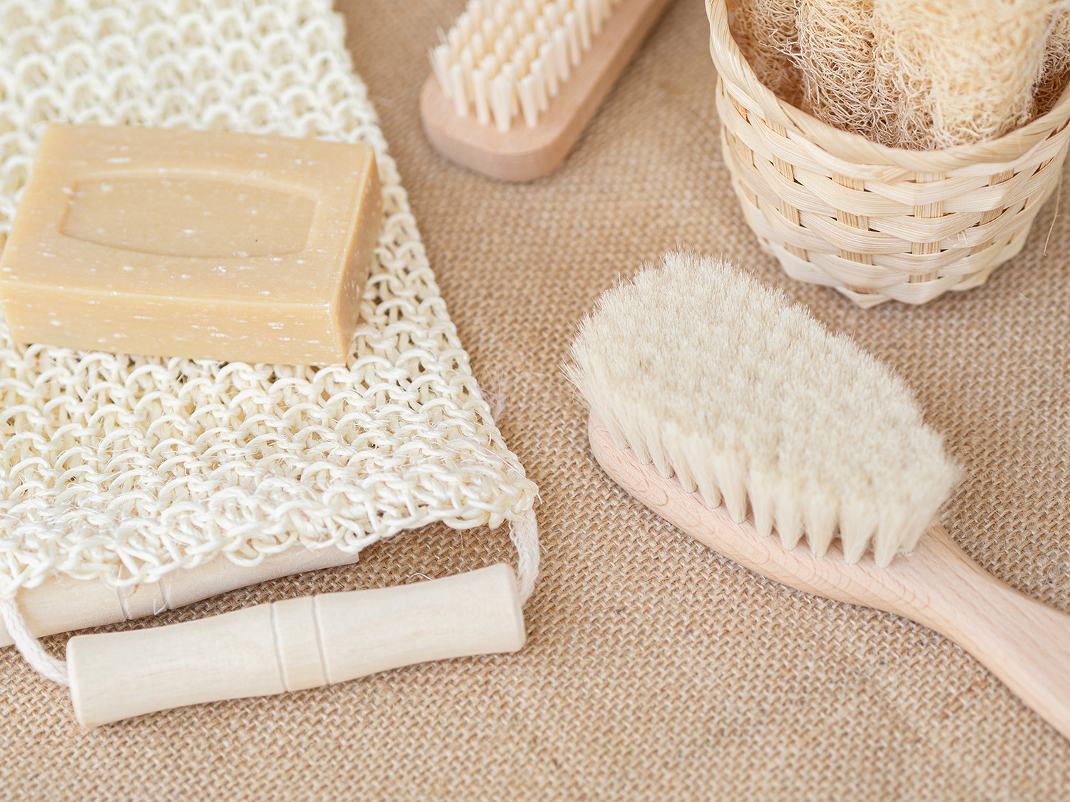 Eponge de douche avec savon