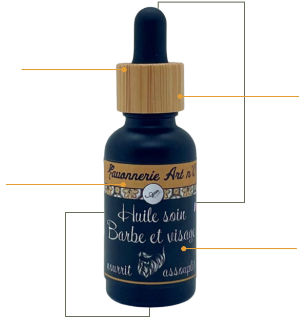 huile barbe avec trait