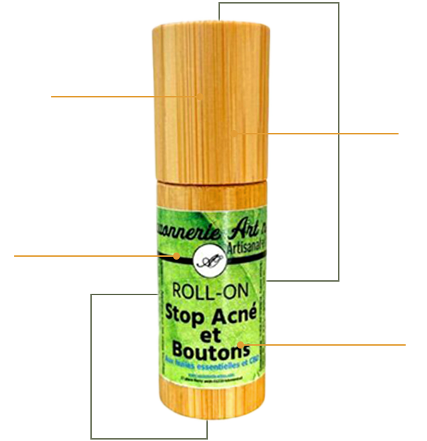 roll on acné avec trait