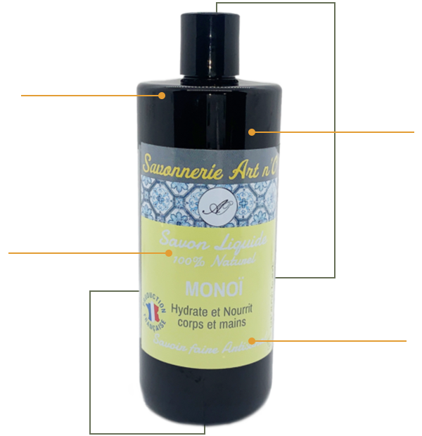 savon liquide monoï 500ml en gros
