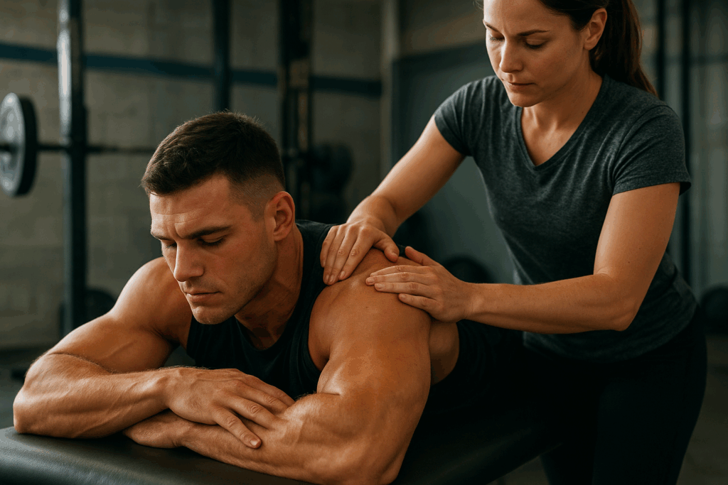 Décontraction musculaire après l'effort