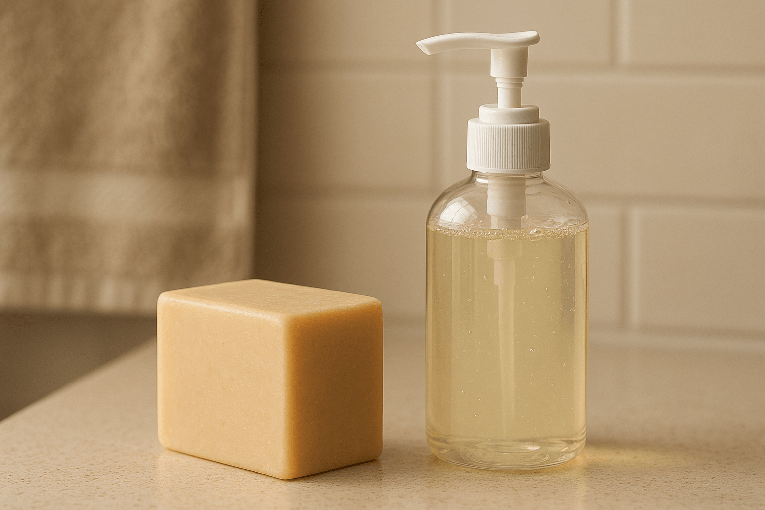 Savon solide surgras vs gel douche industriel : quel choix ?